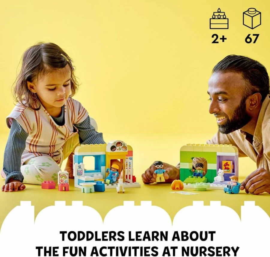LEGO DUPLO Town Daycare Center 10992 - STEM Building Toy for Toddlers, Creative Learning Set for Boys & Girls Ages 2-5