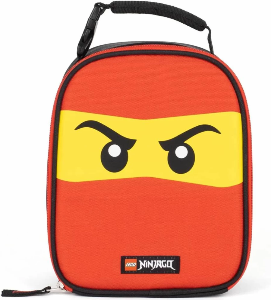 LEGO Ninjago Insulated Lunch Box for Kids - Reusable Soft Lunch Bag for School, Travel, Picnics - Keeps Food & Drinks Cold - Boys & Girls Meal Tote Container