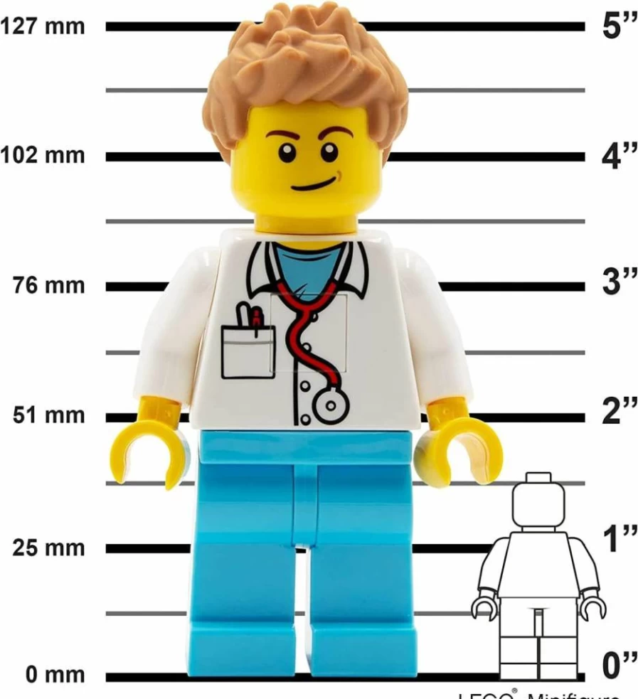 IQ 5 Inch Tall Doctor Torch Building Blocks Figure - Compatible with Lego Classic To48