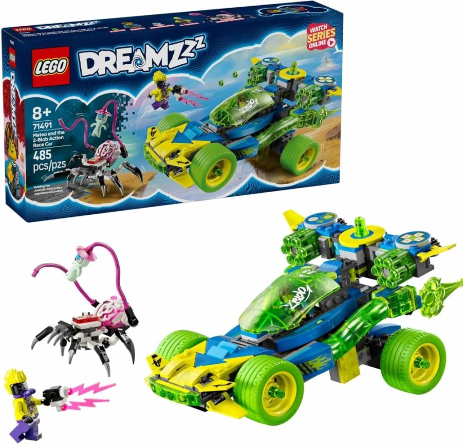 LEGO Dreamzzz Mateo and Z-Blob Race Car Building Toy Set 71491 for Kids Ages 8+ - Creative Pretend Play Gift for Boys and Girls