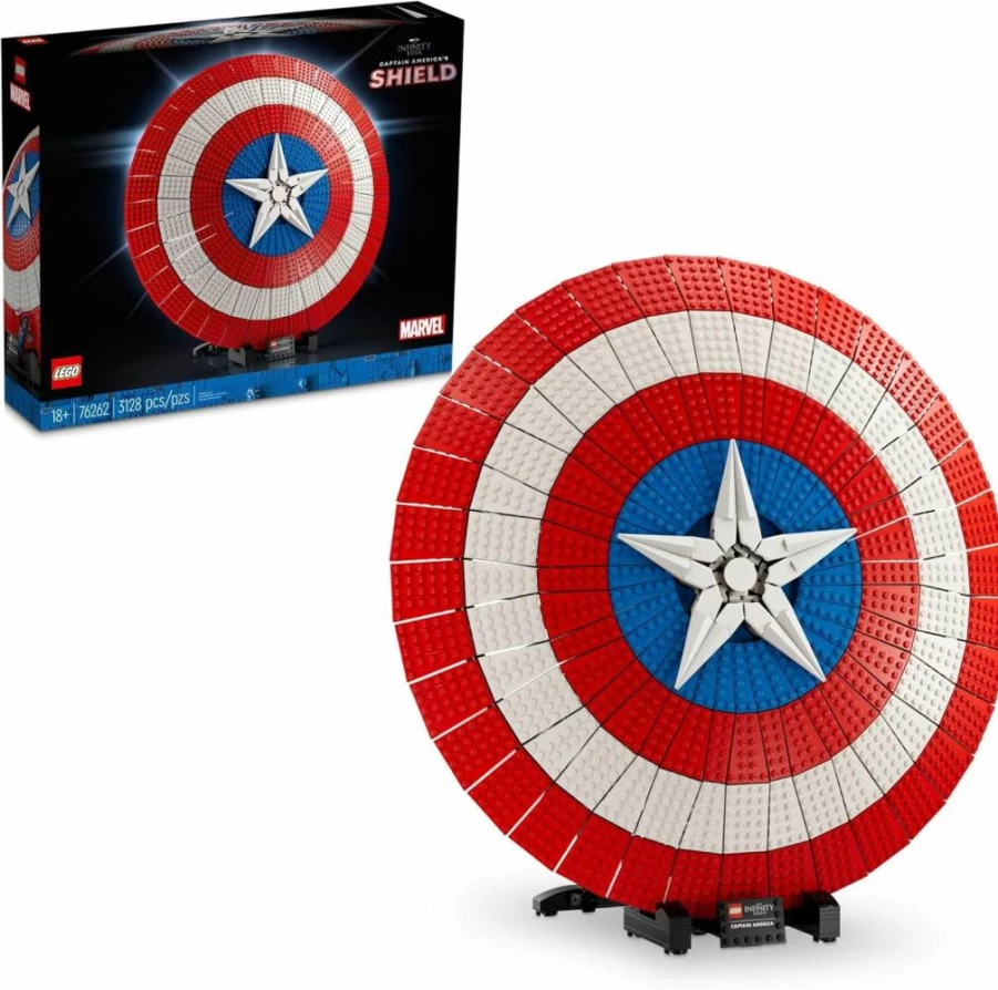 LEGO Marvel Captain America's Shield 76262 Building Set for Adults – Collectible Replica of Iconic Shield, Perfect Gift for Graduation & Marvel Fans