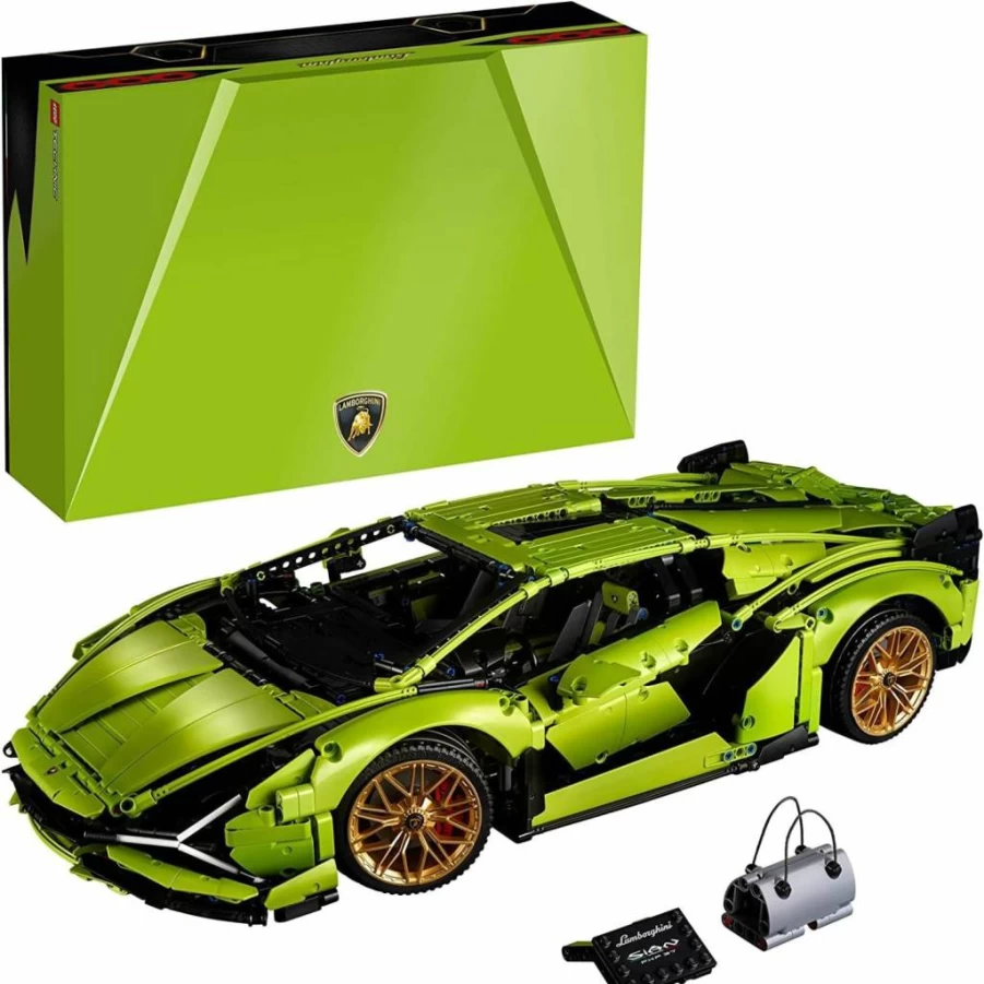 LEGO Technic Lamborghini Sian FKP 37 42115 Super Car Building Kit for Adults – 1:8 Scale Model Set with Moving Parts, Collector’s Display for Home or Office
