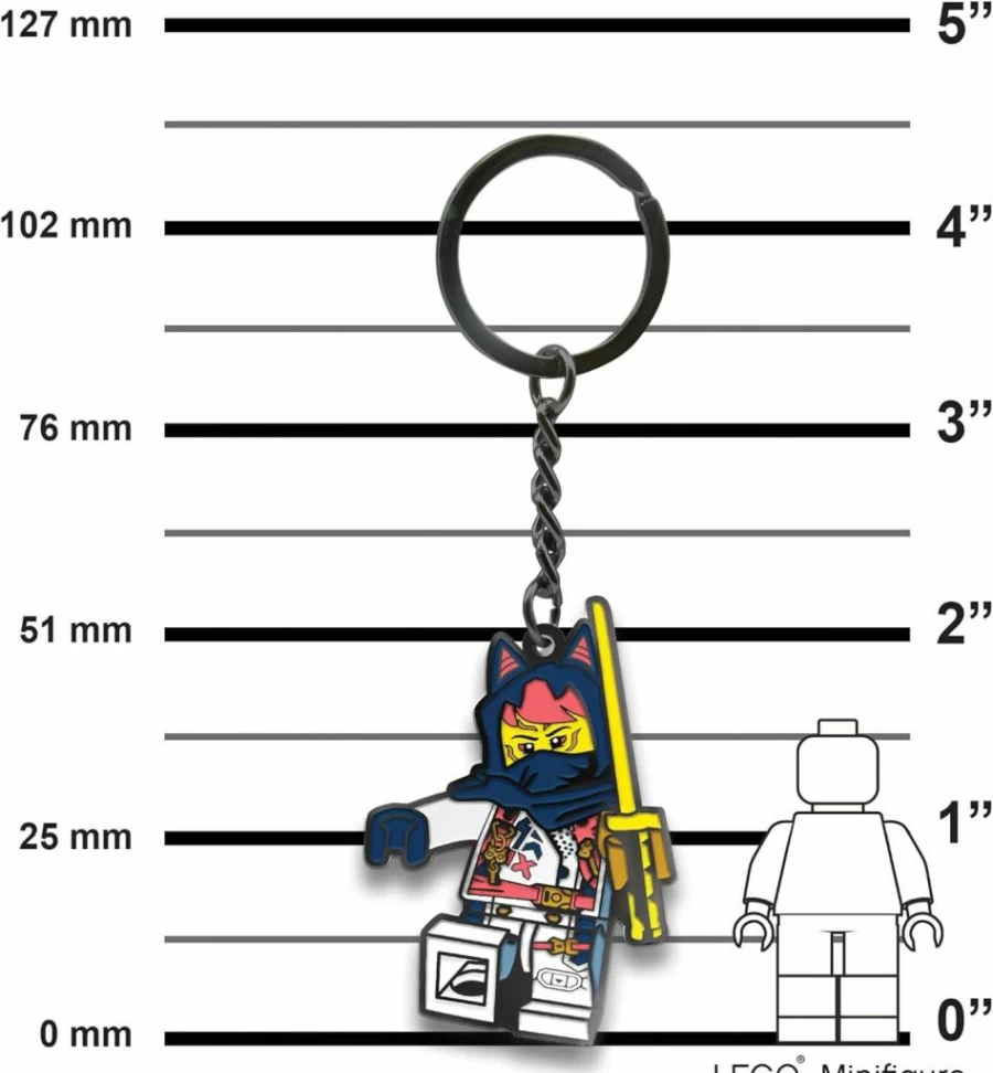 IQ Ninjago Sora Enamel Keychain (53340) - Durable Car Keys, Backpack, Purse Accessory, Collectible Gift