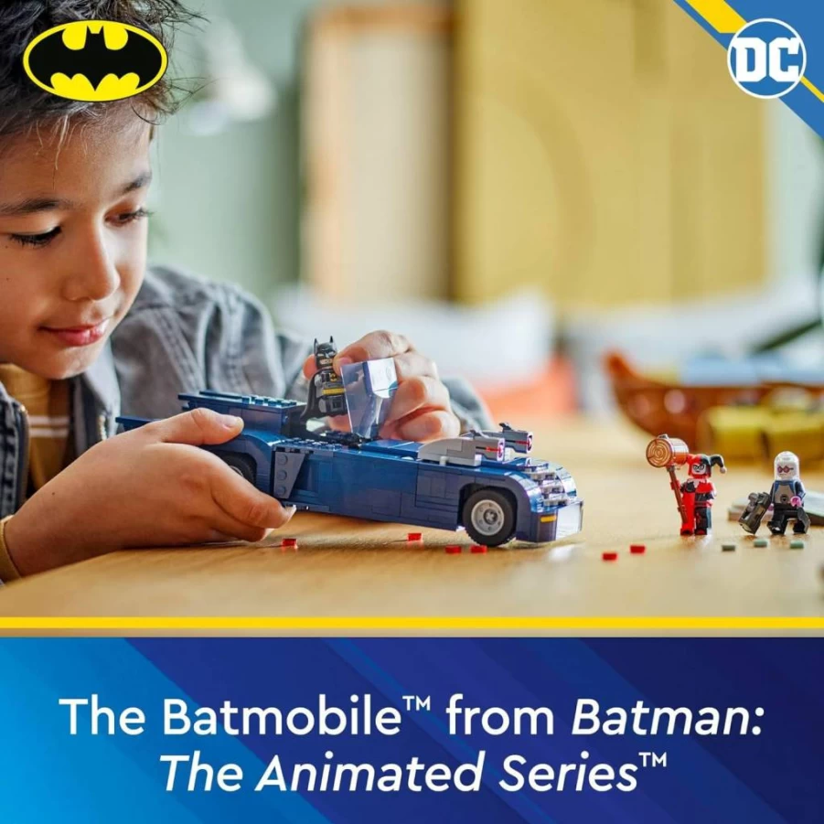 LEGO DC Batman Batmobile Building Set 76274 vs Harley Quinn & Mr. Freeze, TV Series Inspired Toy Car Gift for Kids Ages 8+