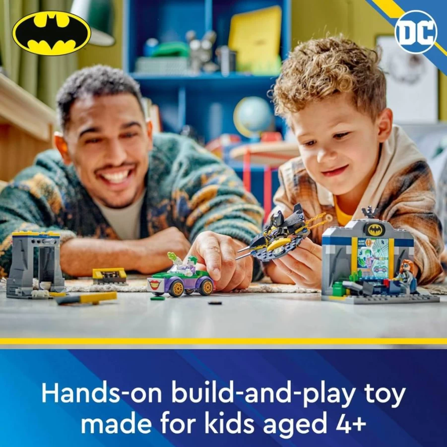 LEGO DC Batman The Batcave 76272 Building Set with Batman, Batgirl & Joker Action Figures, Superhero Toy for Kids Ages 4+, Creative Gift for Boys and Girls
