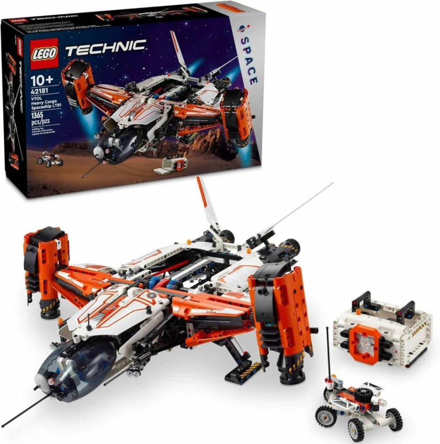 LEGO Technic 42181 VTOL Heavy Cargo Spaceship Building Set, STEM Toy for Kids Ages 10+, Creative Space Vehicle Playset for Imaginative Play, Cool Gift Idea for Boys & Girls