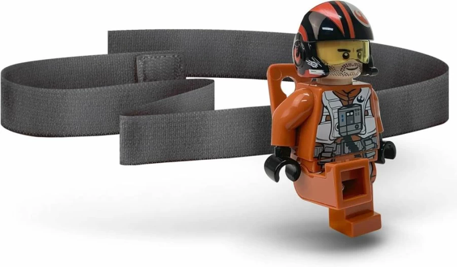 IQ LEGO Star Wars Poe Dameron LED Headlamp with Light – Official Licensed Collectible Helmet for Fans