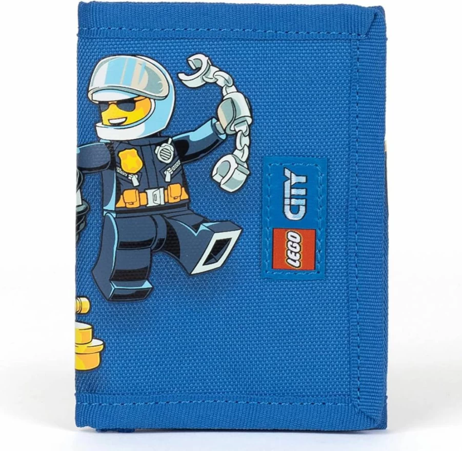 LEGO Ninjago Kids Wallet with Clear ID Window, Card Pockets & Hook Loop Closure – Unisex Trifold for Boys and Girls