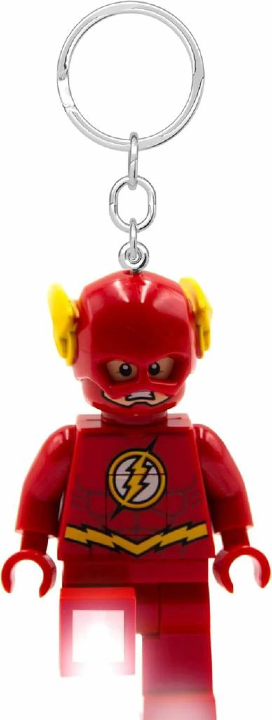 IQ Batman Superhero Keychain - 3 Inch Tall Collectible Figure with Light, Lego DC Style Gift