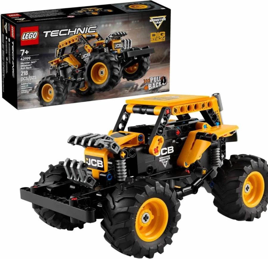 LEGO Technic 42199 Monster Jam Digatron Pull-Back Truck Building Set for Kids Ages 7+ | STEM Toy for Boys & Girls | Birthday Gift Idea