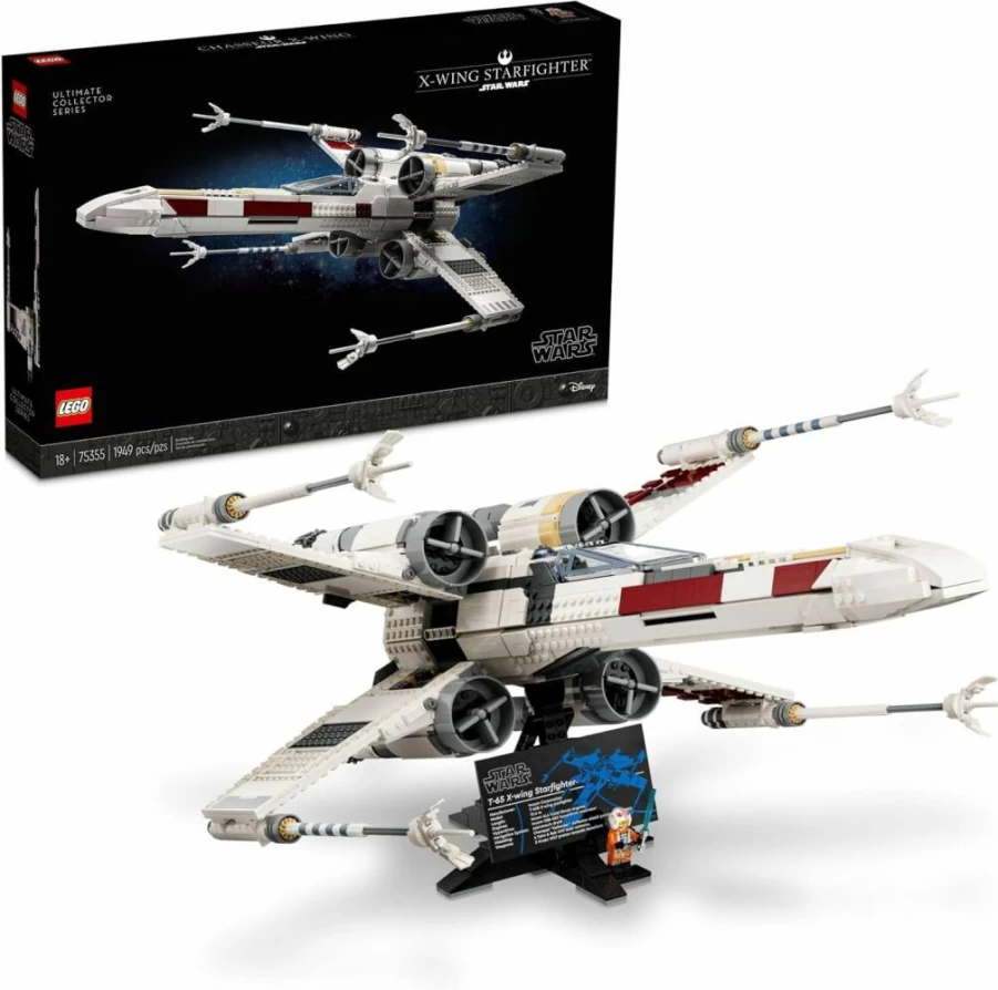 LEGO Star Wars X-Wing Starfighter 75355 Ultimate Collector Series Building Kit for Adults with Luke Skywalker Minifigure - Display Model & Gift for Star Wars Fans