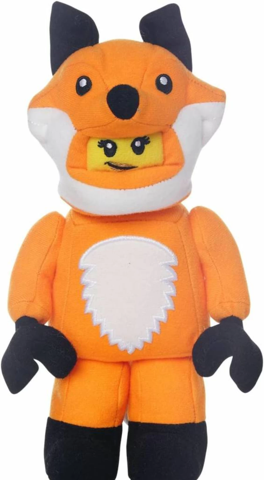 Manhattan Toy Lego Minifigure Fox Costume Plush Stuffed Animal Toy for Kids 9 Inches
