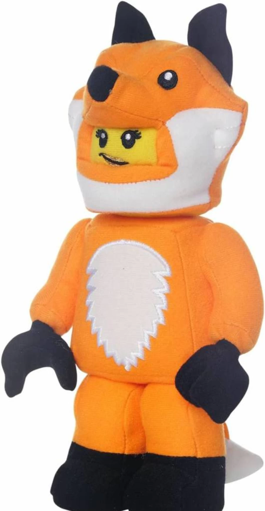 Manhattan Toy Lego Minifigure Fox Costume Plush Stuffed Animal Toy for Kids 9 Inches