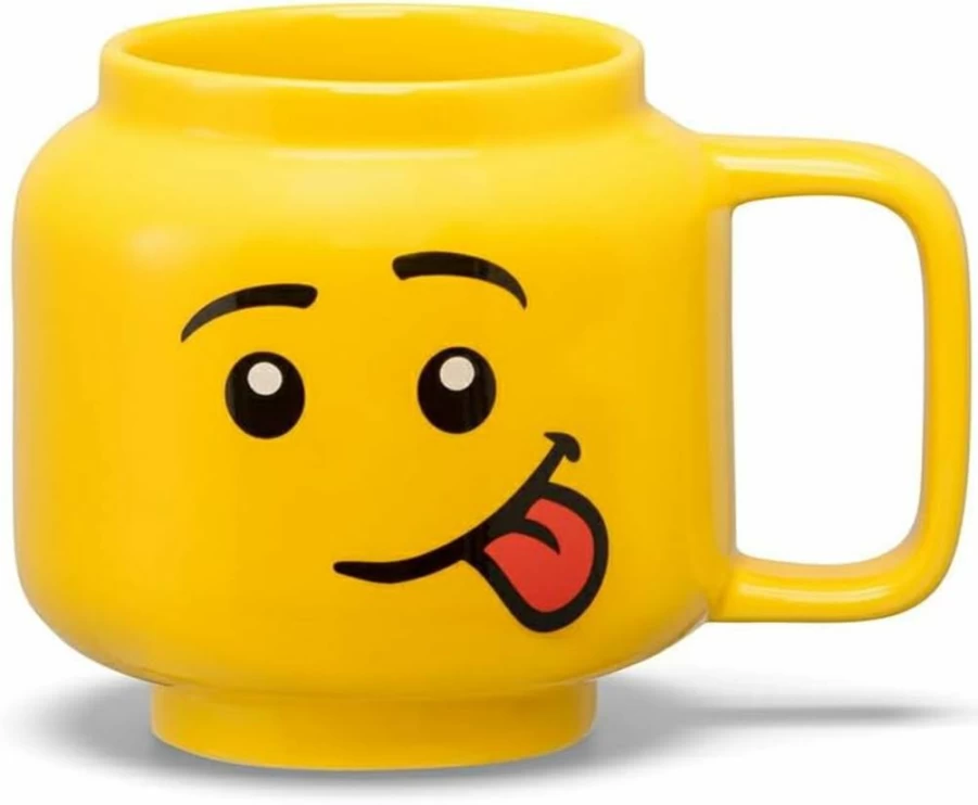 Room Copenhagen Lego Ceramic Mug 530ml - Green Skeleton Design, Dishwasher Safe, Fun Unique Gift for Men, Women & Kids