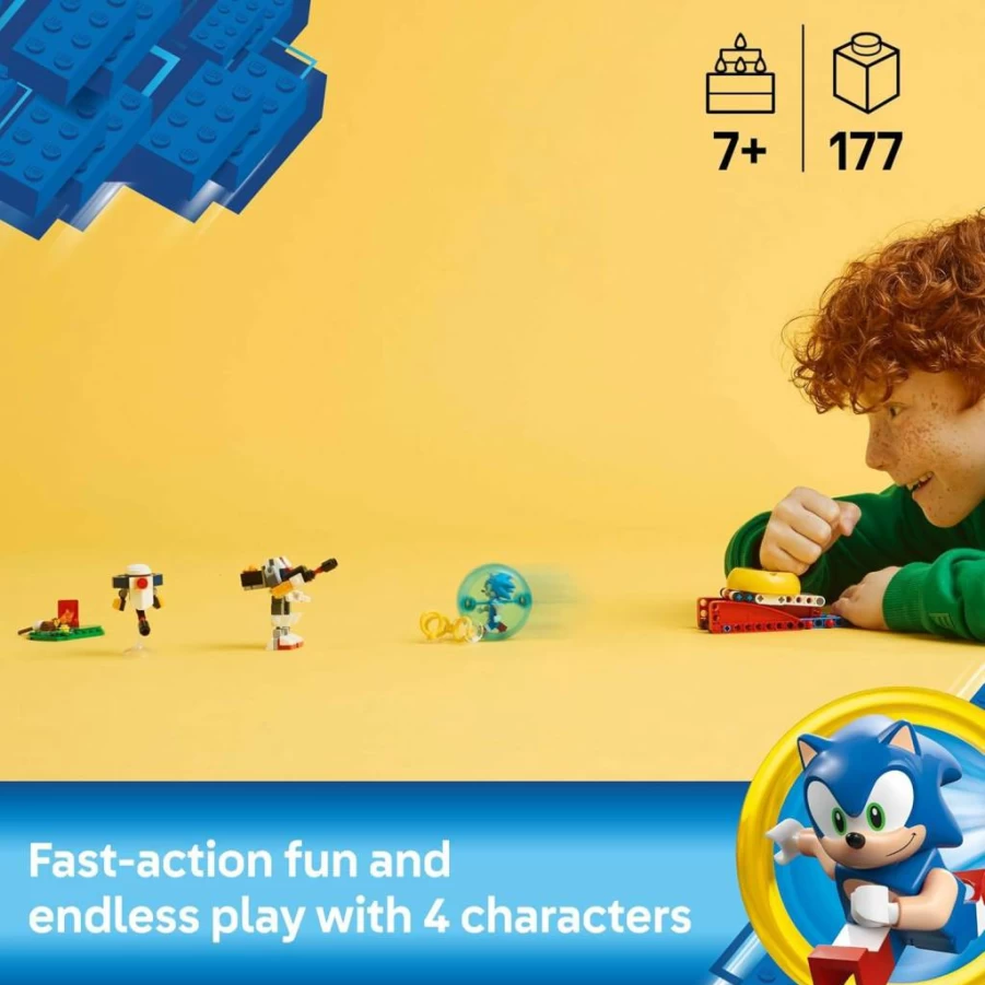 LEGO Sonic The Hedgehog 77001 Building Set - Sonic's Campfire Clash Playset for Kids Ages 7+, Collectible Gaming Toy for Boys and Girls