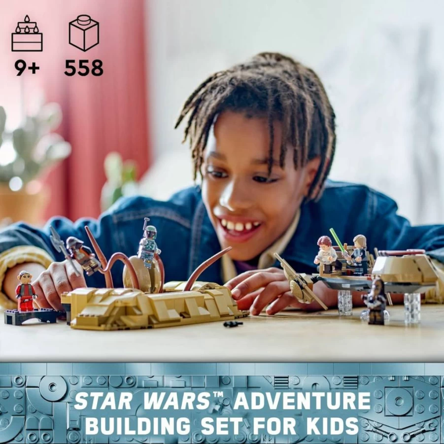 LEGO Star Wars 75396 Desert Skiff & Sarlacc Pit Building Set with Nien Nunb Minifigure, 25th Anniversary Collectible Toy for Kids Ages 9+, Star Wars Gift for Fans