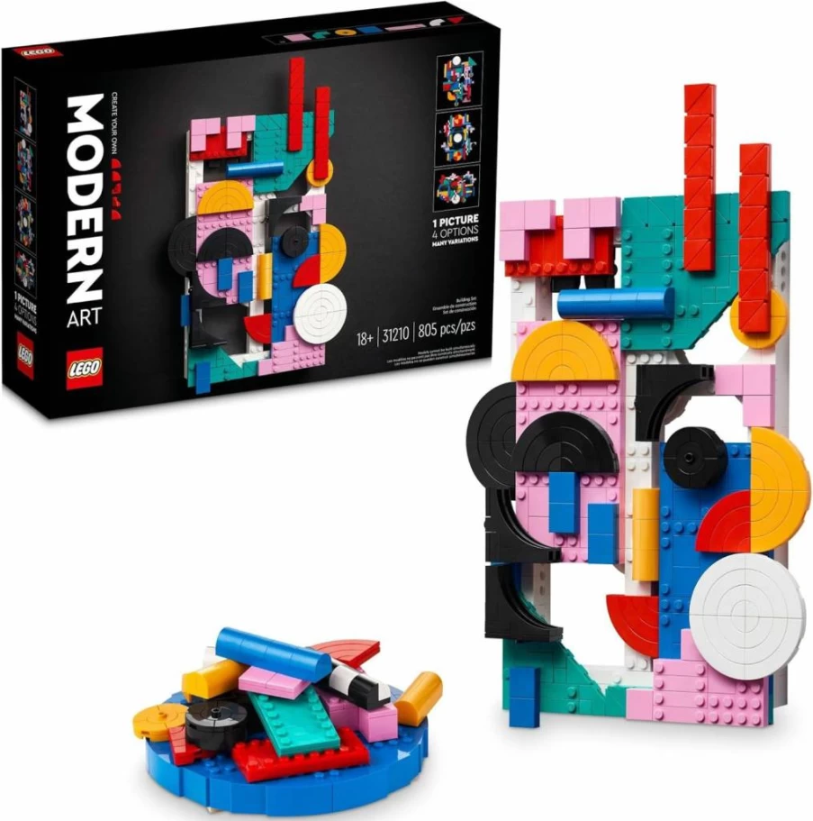 LEGO Art Modern Art 31210 Building Kit for Adults & Teens, Abstract Wall Decor Set, Creative Craft Hobby Gift for Artistic People, DIY Home Display Model