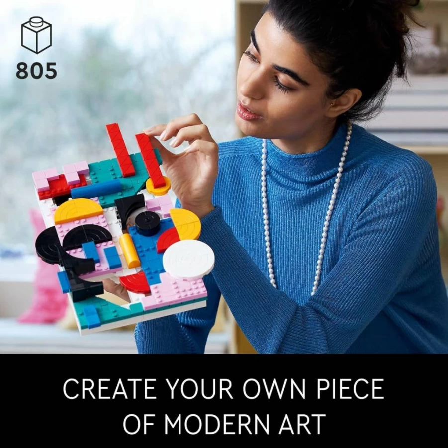 LEGO Art Modern Art 31210 Building Kit for Adults & Teens, Abstract Wall Decor Set, Creative Craft Hobby Gift for Artistic People, DIY Home Display Model