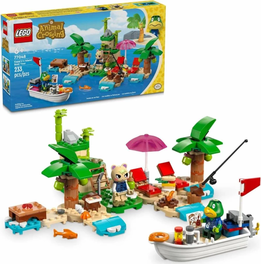 LEGO Animal Crossing 77048 Kapp'N's Island Boat Tour Building Set with Marshal & Kapp'N Minifigures, Creative Toy for Kids Ages 6+