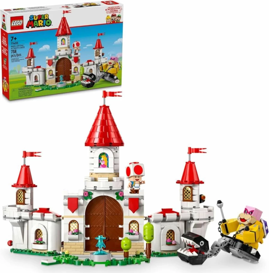 LEGO Super Mario Adventures with Roy at Peach’s Castle 71435 – Nintendo Toy Building Set for Kids, Boys & Girls Ages 7+