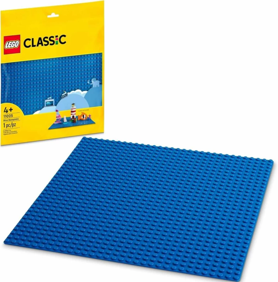 LEGO Classic 11025 Blue Baseplate 32x32 Studs Building Foundation for Ocean, Water Landscapes & Brick Displays
