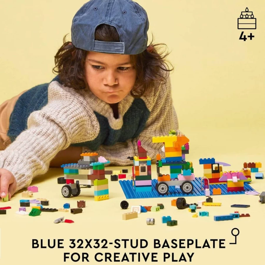 LEGO Classic 11025 Blue Baseplate 32x32 Studs Building Foundation for Ocean, Water Landscapes & Brick Displays