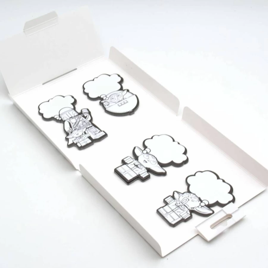IQ Lego Star Wars The Mandalorian Sticky Notes - Grogu (Baby Yoda) Memo Pad, 53480, 3D Brick Design Notepads for Fans