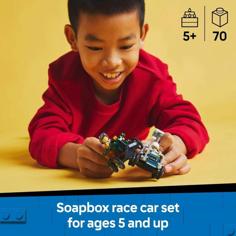 LEGO City Airplane & Hospital Bed Race Car Building Toy Set 60459 - 2 Minifigures, Gift for Kids Ages 5+ - Creative Play for Boys & Girls - Birthday & Holiday Present