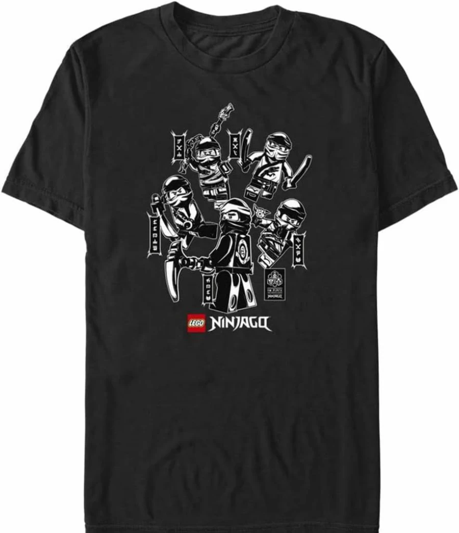 Fifth Sun Men's Lego Ninjago Ninja Group Graphic Short Sleeve T-Shirt