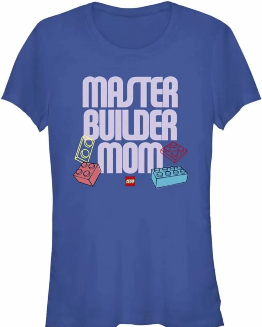 Fifth Sun Women's Lego Builder Graphic Short Sleeve T-Shirt - Iconic Design for Moms & Juniors
