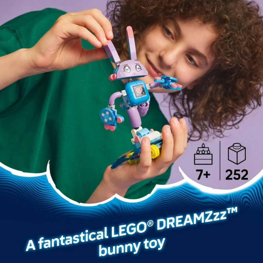LEGO Dreamzzz 71490 Izzie and Bunchurro Gaming Bunny Building Set with Minifigure, Creative Toy for Kids Ages 7+, Perfect Birthday Gift for Boys and Girls