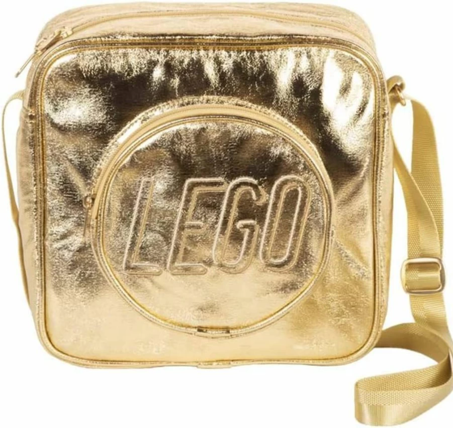 LEGO Gold Brick Crossbody Bag - Official LEGO Brand Handbag for Women & Men