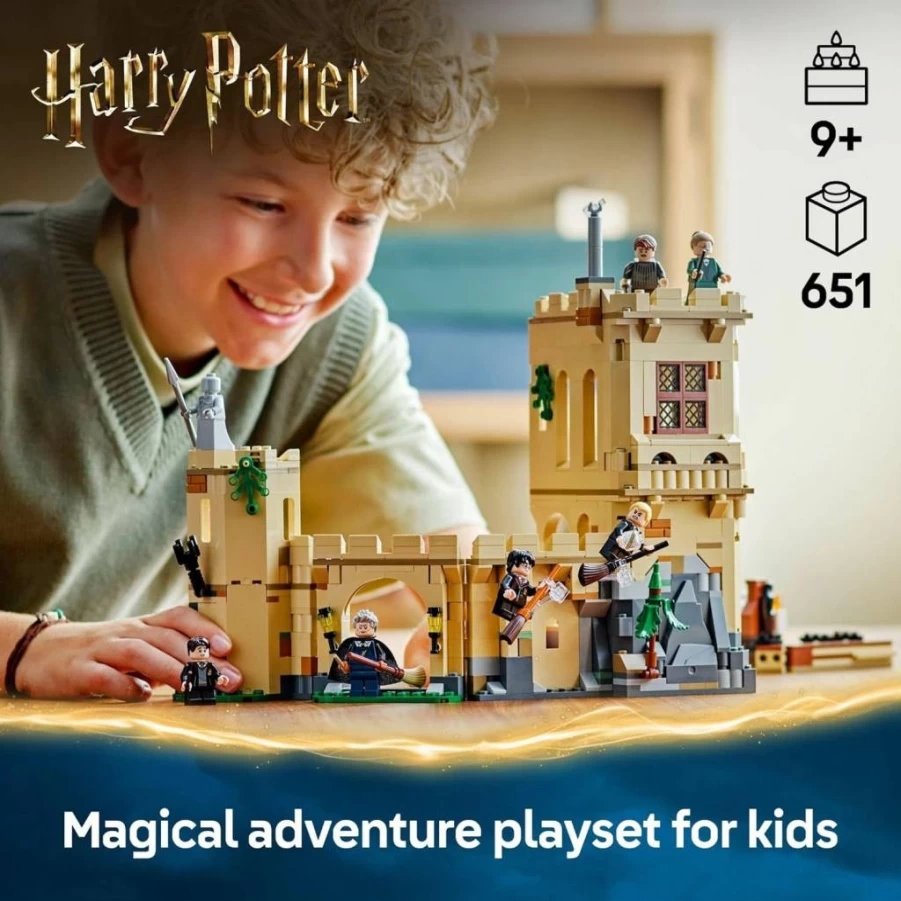 LEGO Harry Potter Hogwarts Castle Flying Lessons Building Set 76447 - Creative Wizard Toy for Kids Ages 9+, Perfect Gift for Harry Potter Fans, Boys & Girls