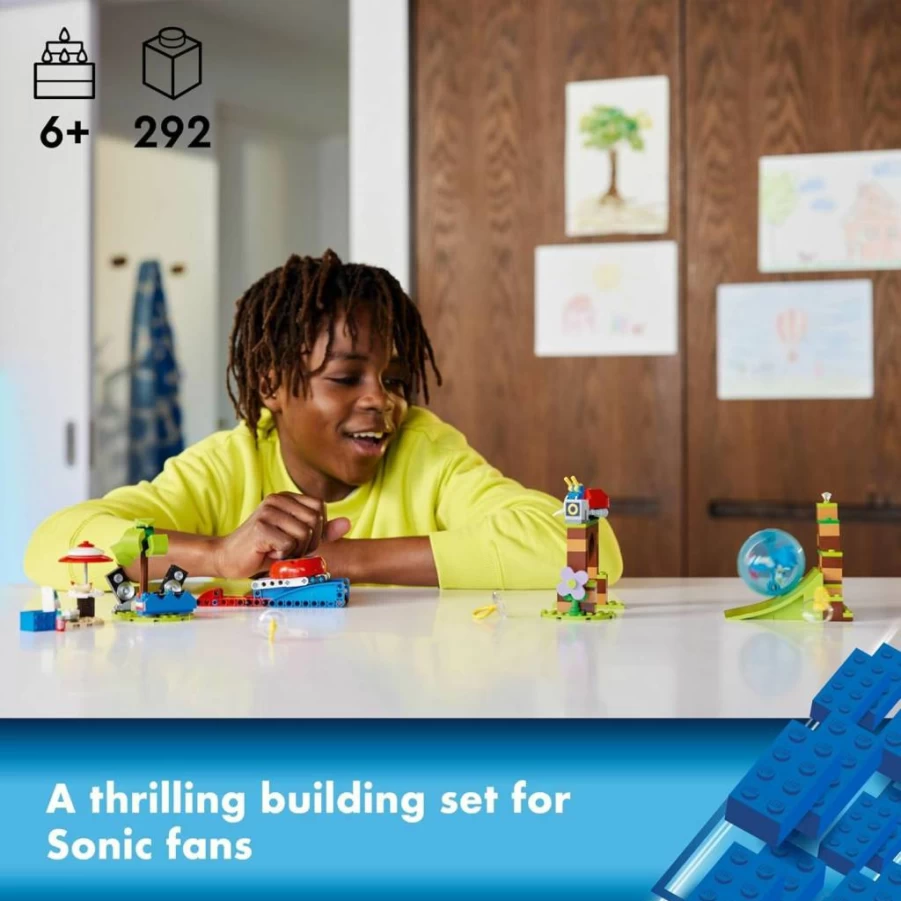 LEGO Sonic The Hedgehog Speed Sphere Challenge 76990 Building Set with 3 Mini Figures, Sonic Toy for Kids Ages 6+, Creative Birthday Gift for Boys and Girls