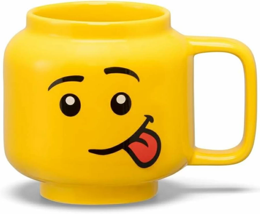 Room Copenhagen LEGO Winking Girl Ceramic Coffee Mug, 17.9 oz (530 ml) Large Collectible Cup