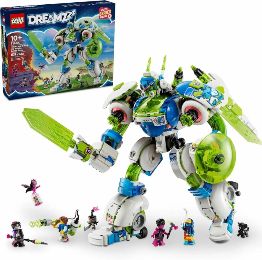 LEGO Dreamzzz Mateo and Z-Blob The Knight Battle Mech 71485 Building Set with Spaceship & Robot, 3-in-1 Model Kit for Kids Ages 10+, Creative STEM Toy for Boys and Girls, Ideal Birthday Gift