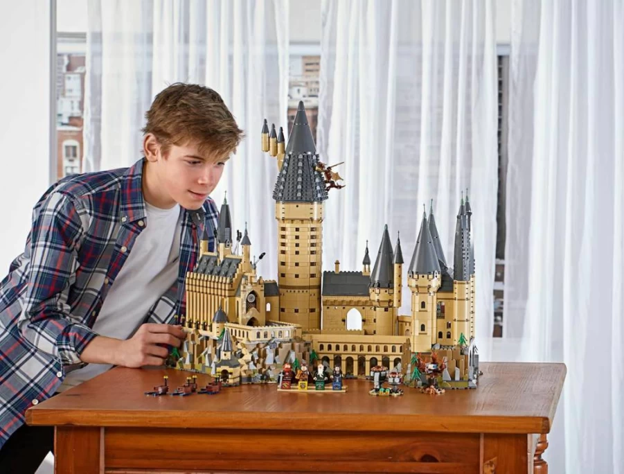 LEGO Harry Potter Hogwarts Castle 71043 Building Kit with Minifigures, Boats, Spider & House Accessories for Adults and Teens