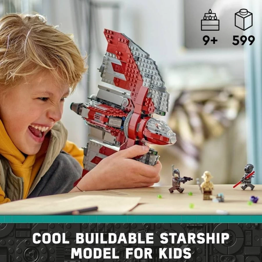 LEGO Star Wars Ahsoka Tano's T-6 Jedi Shuttle 75362 Building Set with 4 Minifigures for Kids Ages 9+ | Ultimate Star Wars Gift for Boys & Girls