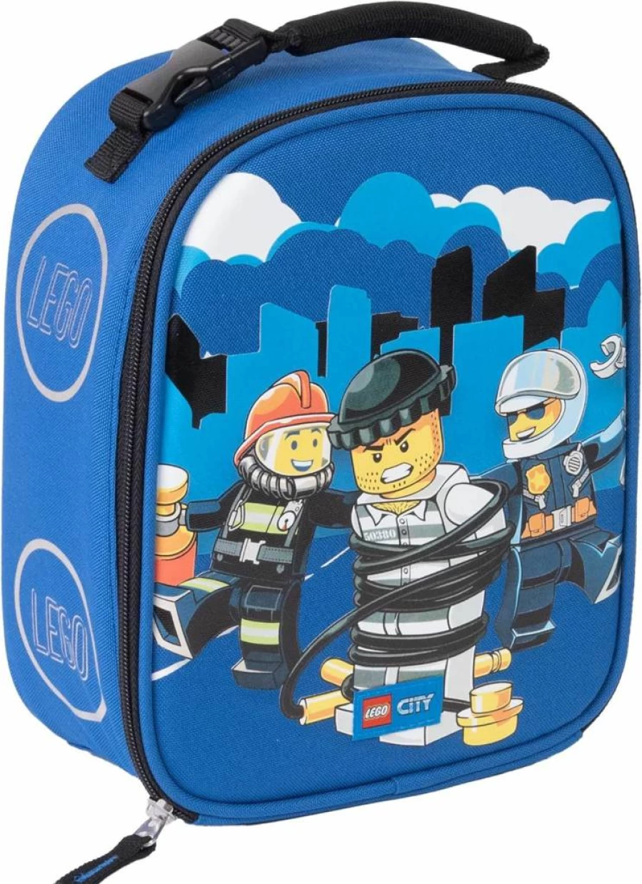 LEGO City Heritage Classic Insulated Lunch Box for Kids - Reusable Soft Lunch Bag for School, Travel, and Picnics to Keep Food & Drinks Cold - Space Walk Design for Boys and Girls