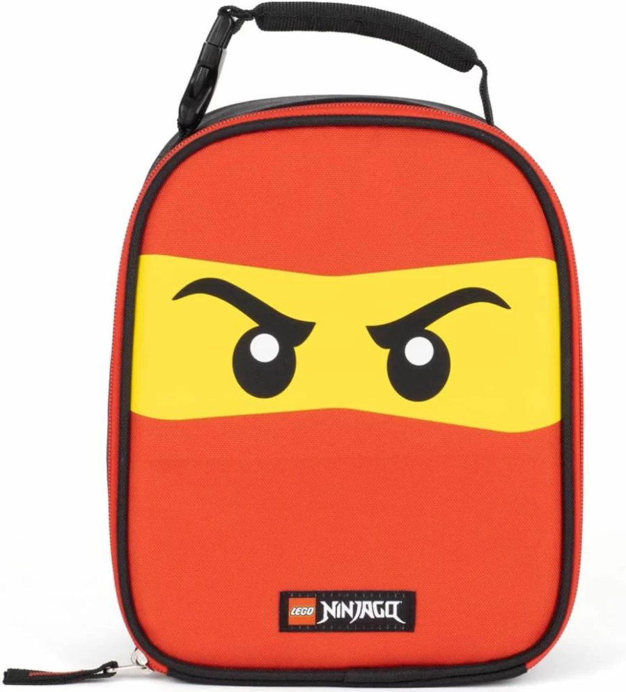 LEGO Ninjago Insulated Lunch Box for Kids, Reusable Soft Lunch Bag for School, Travel, Picnic - Keeps Food & Drinks Cold, Bento Meal Tote for Boys & Girls