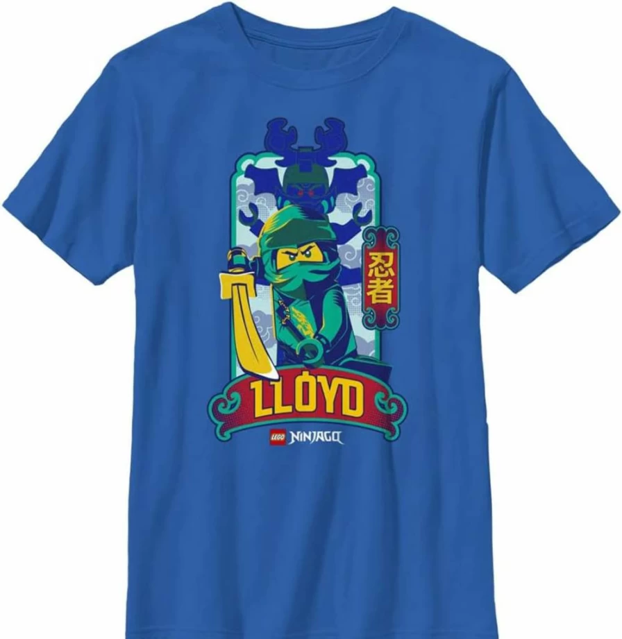 Fifth Sun Boys' Lego Ninjago Lloyd Graphic Short Sleeve T-Shirt for Kids