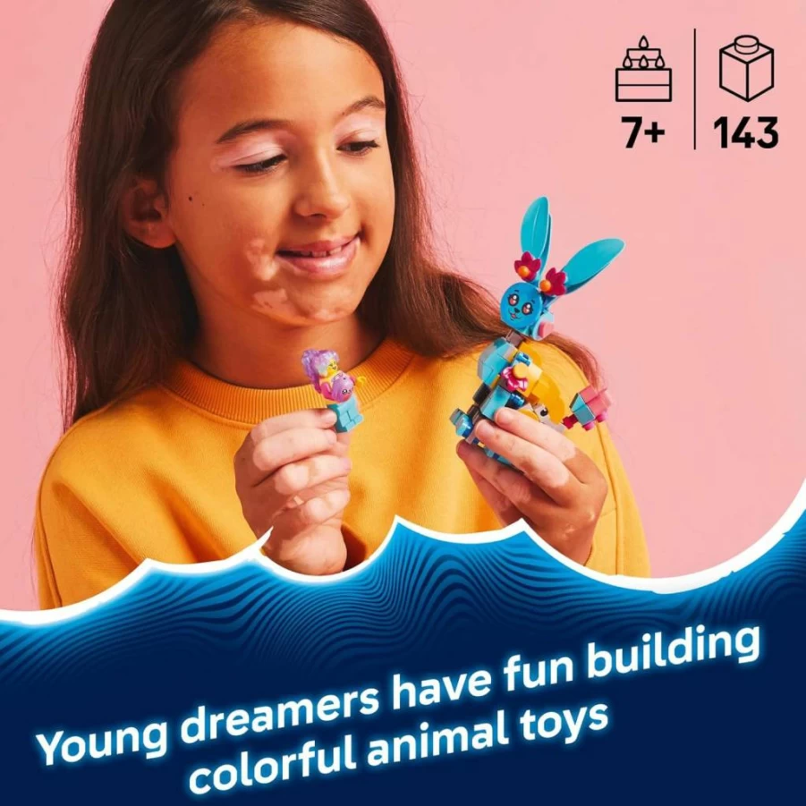 LEGO Dreamzzz Bunchu's Fantasy Bunny Building Set 71488 with Izzie Minifigure - 20-in-1 Creative Animal Adventures Toy for Kids Ages 7+ - Perfect Birthday Gift for Boys and Girls