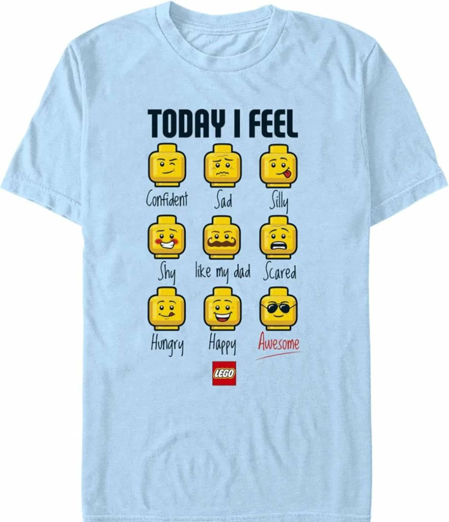 Fifth Sun Men's Lego-Inspired Graphic Short Sleeve T-Shirt - Iconic Expressions Tee