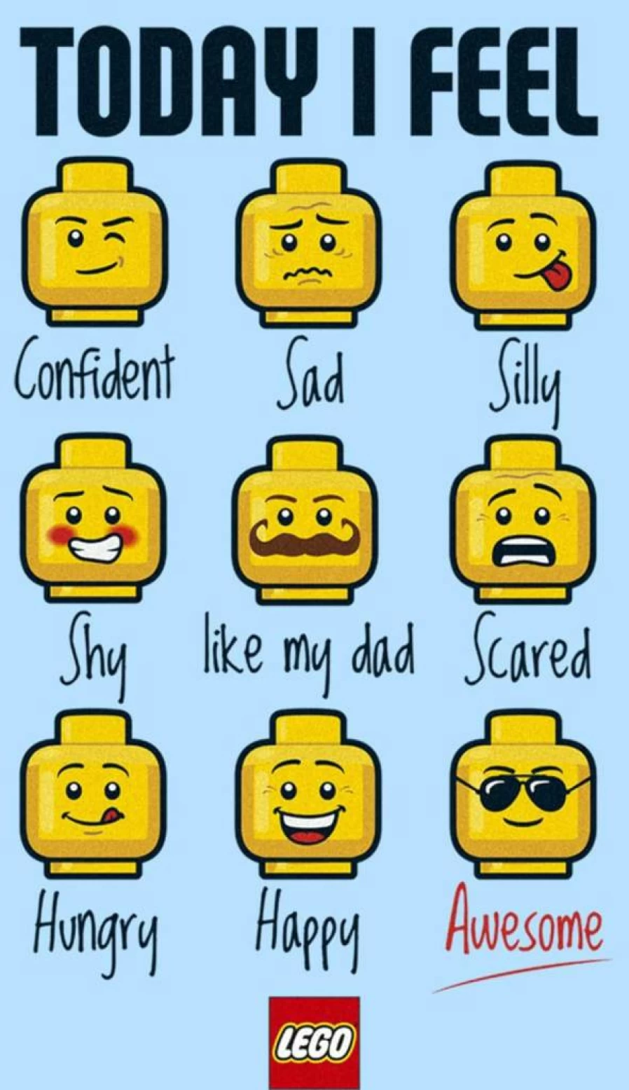 Fifth Sun Men's Lego-Inspired Graphic Short Sleeve T-Shirt - Iconic Expressions Tee